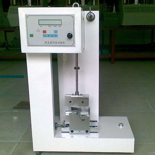 Simply supported beam impact testing machine